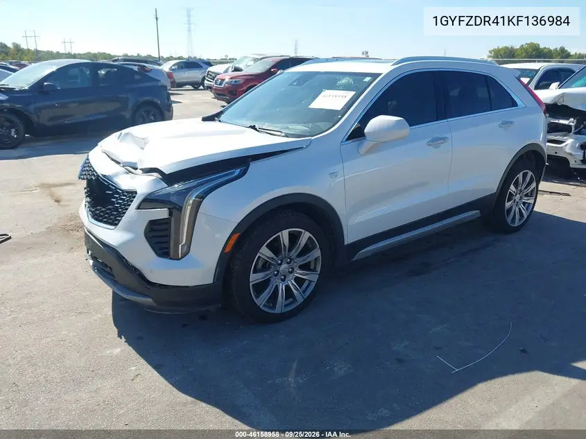 2019 CADILLAC XT4 VIN 1GYFZDR41KF136984 — фото 2