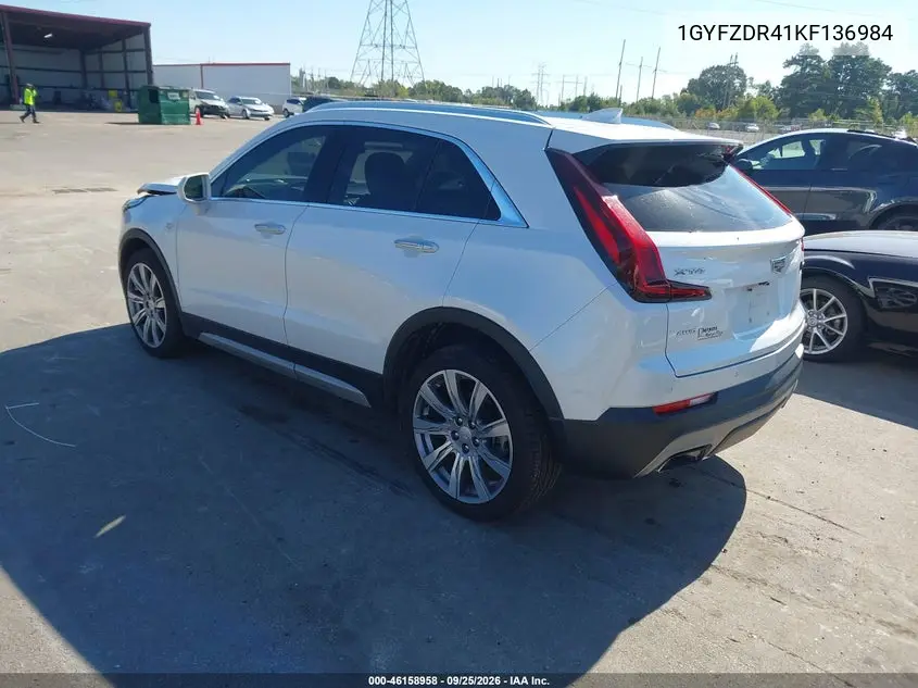 2019 CADILLAC XT4 VIN 1GYFZDR41KF136984 — фото 3