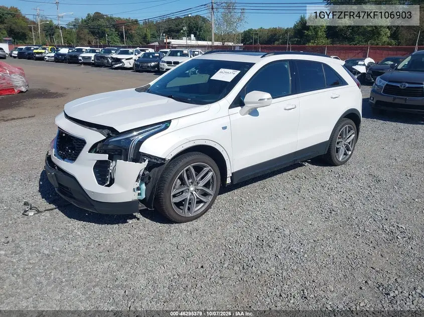 2019 CADILLAC XT4 VIN 1GYFZFR47KF106903 — фото 2