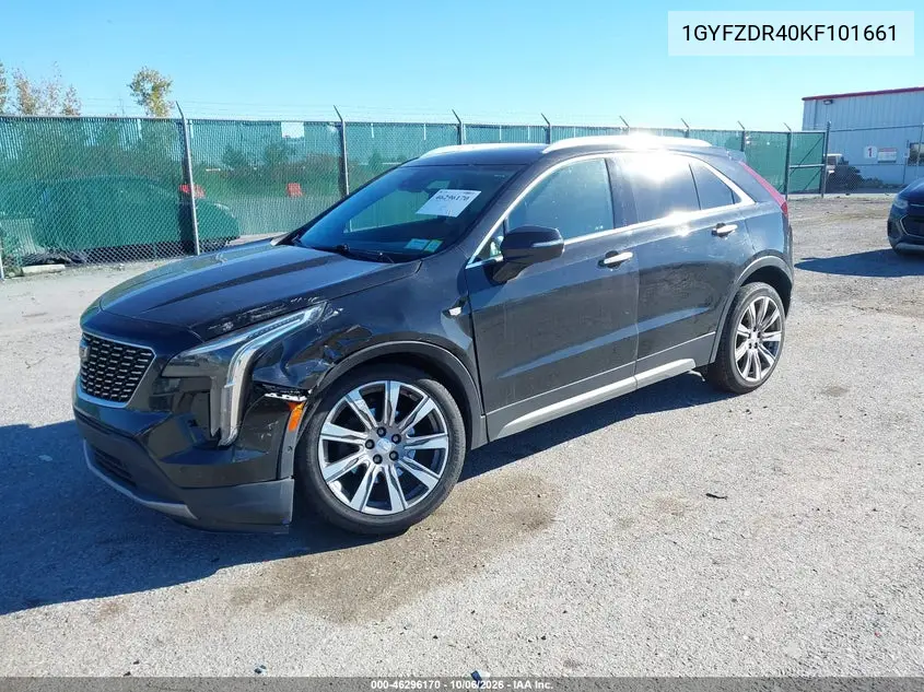 2019 CADILLAC XT4 VIN 1GYFZDR40KF101661 — фото 2