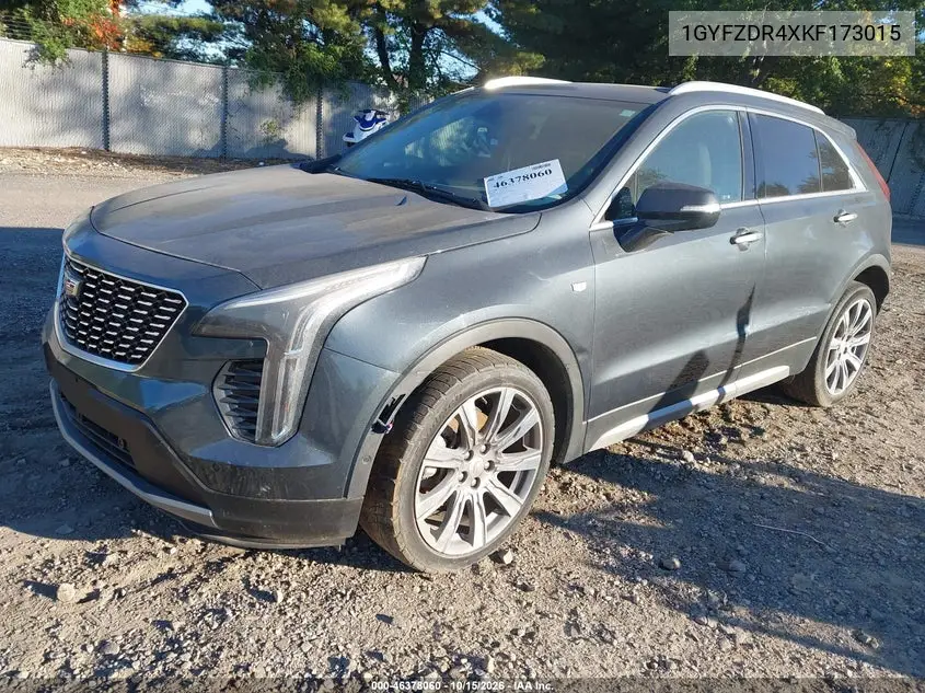 2019 CADILLAC XT4 VIN 1GYFZDR4XKF173015 — фото 2