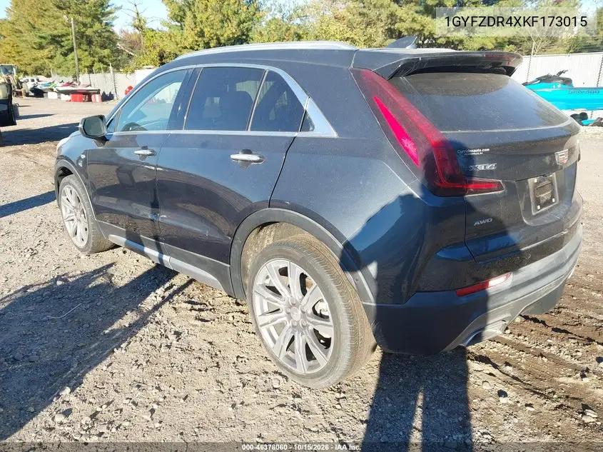 2019 CADILLAC XT4 VIN 1GYFZDR4XKF173015 — фото 3