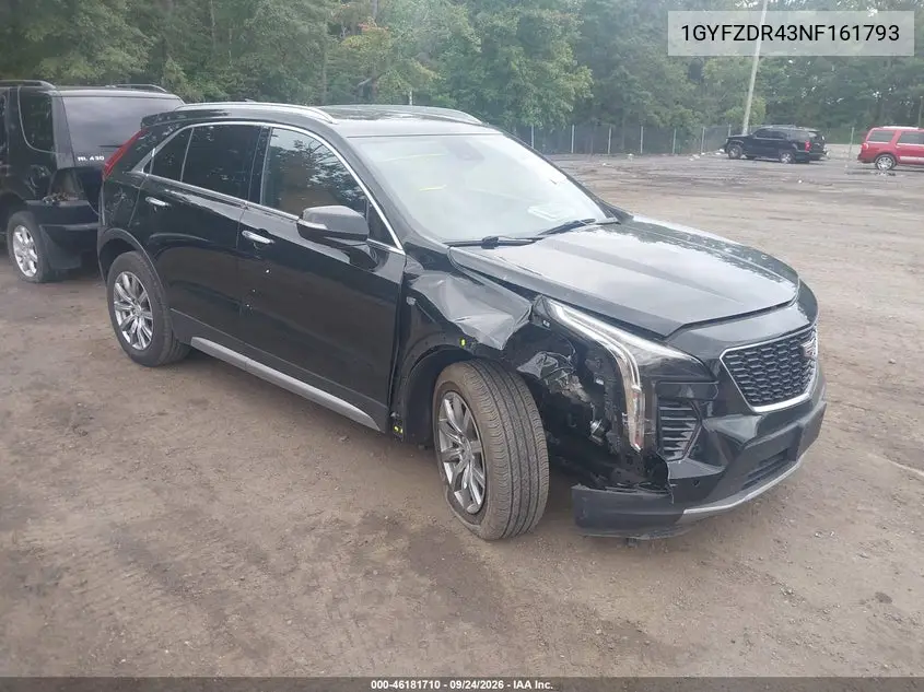 CADILLAC XT4 2022, VIN 1GYFZDR43NF161793