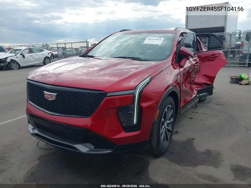 2025 CADILLAC XT4 VIN 1GYFZER45SF104156 — фото 2