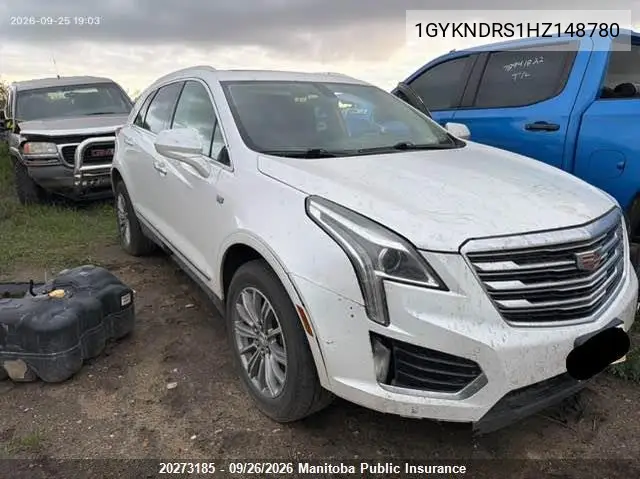 CADILLAC XT5 2017, VIN 1GYKNDRS1HZ148780