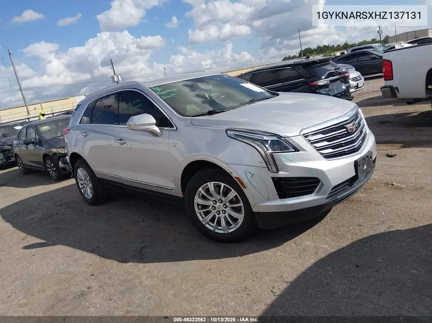 CADILLAC XT5 2017, VIN 1GYKNARSXHZ137131