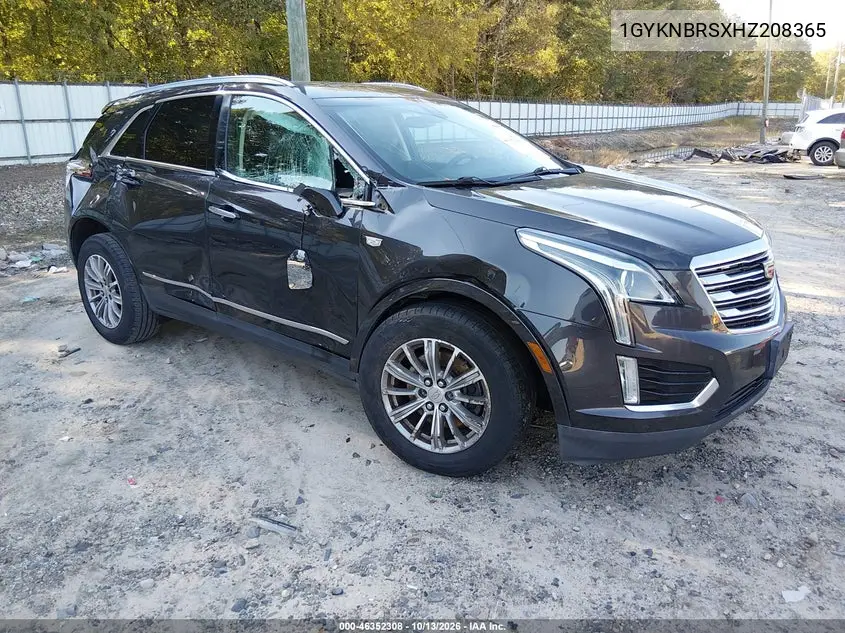CADILLAC XT5 2017, VIN 1GYKNBRSXHZ208365