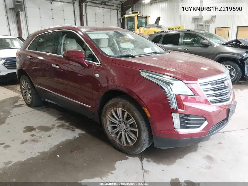 CADILLAC XT5 2017, VIN 1GYKNDRS1HZ219590