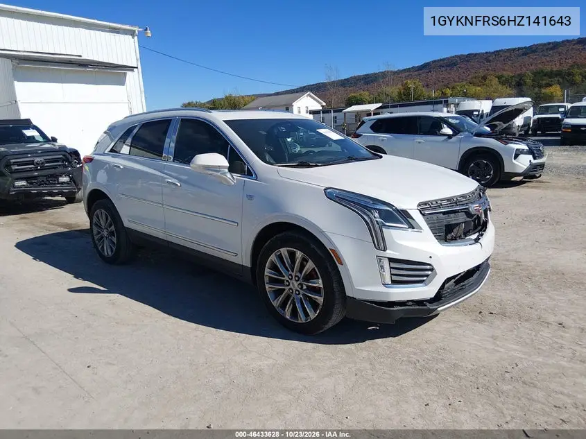 CADILLAC XT5 2017, VIN 1GYKNFRS6HZ141643