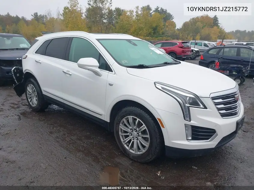 CADILLAC XT5 2018, VIN 1GYKNDRS1JZ215772
