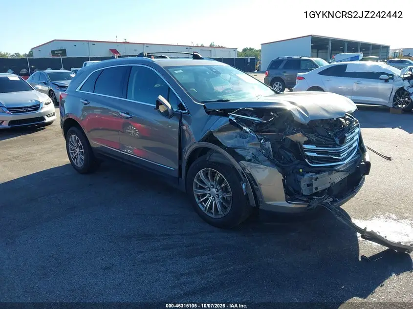 CADILLAC XT5 2018, VIN 1GYKNCRS2JZ242442