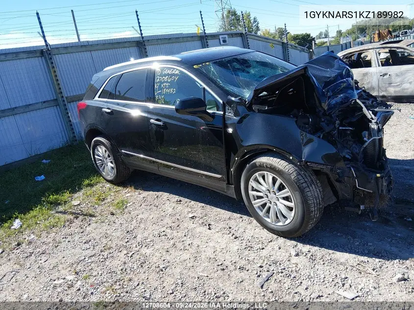 CADILLAC XT5 2019, VIN 1GYKNARS1KZ189982