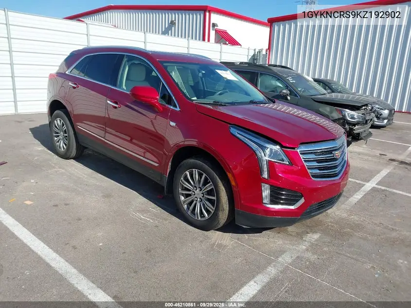 CADILLAC XT5 2019, VIN 1GYKNCRS9KZ192902