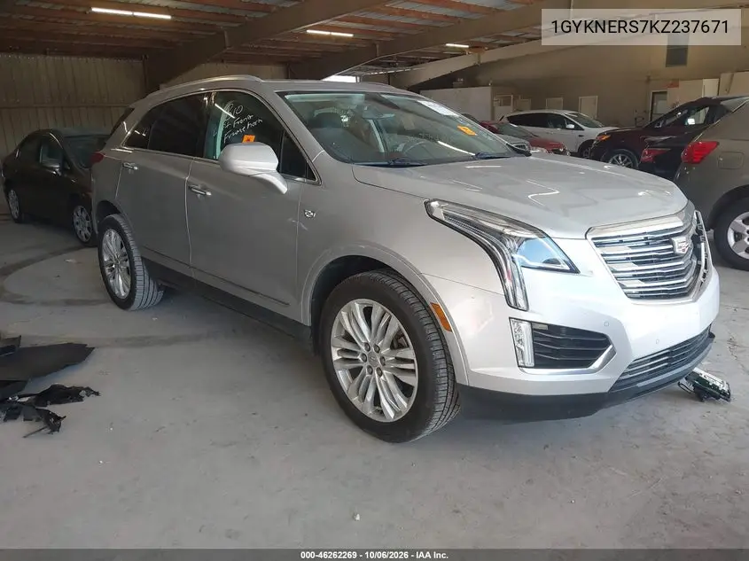 CADILLAC XT5 2019, VIN 1GYKNERS7KZ237671