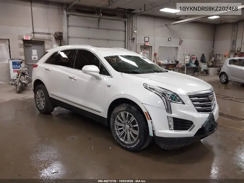 CADILLAC XT5 2019, VIN 1GYKNDRS8KZ202468