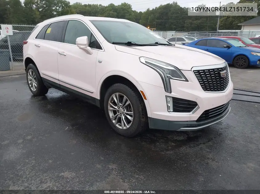 CADILLAC XT5 2020, VIN 1GYKNCR43LZ151734
