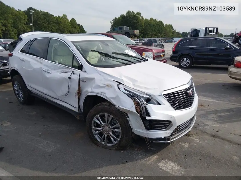 CADILLAC XT5 2022, VIN 1GYKNCRS9NZ103589