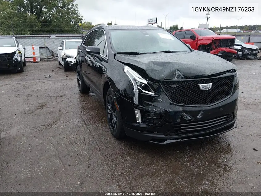 CADILLAC XT5 2022, VIN 1GYKNCR49NZ176253