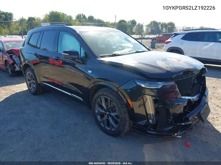 CADILLAC XT6 2020, VIN 1GYKPGRS2LZ192226