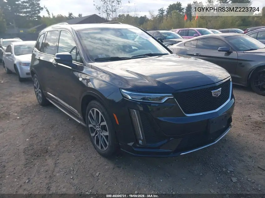 CADILLAC XT6 2021, VIN 1GYKPHRS3MZ223734