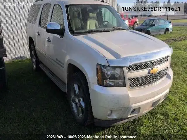 CHEVROLET SUBURBAN 2013, VIN 1GNSKKE78DR111621