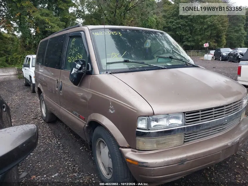 CHEVROLET ASTRO 2000, VIN 1GNEL19W8YB153355