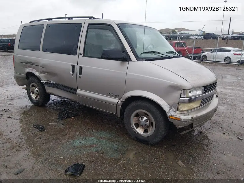 CHEVROLET ASTRO 2002, VIN 1GNDM19X92B126321