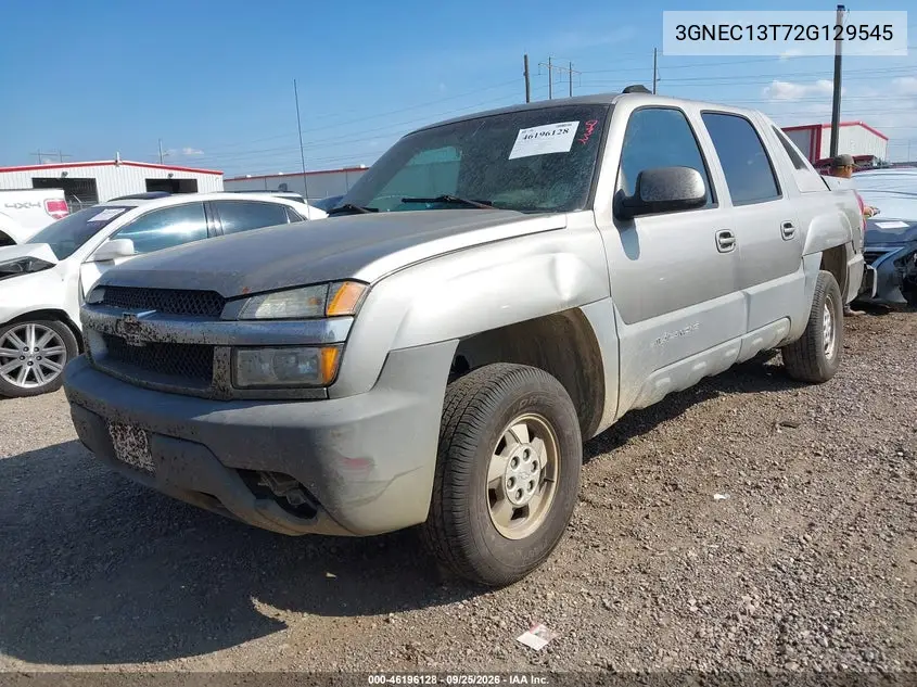 2002 CHEVROLET AVALANCHE VIN 3GNEC13T72G129545 — фото 2