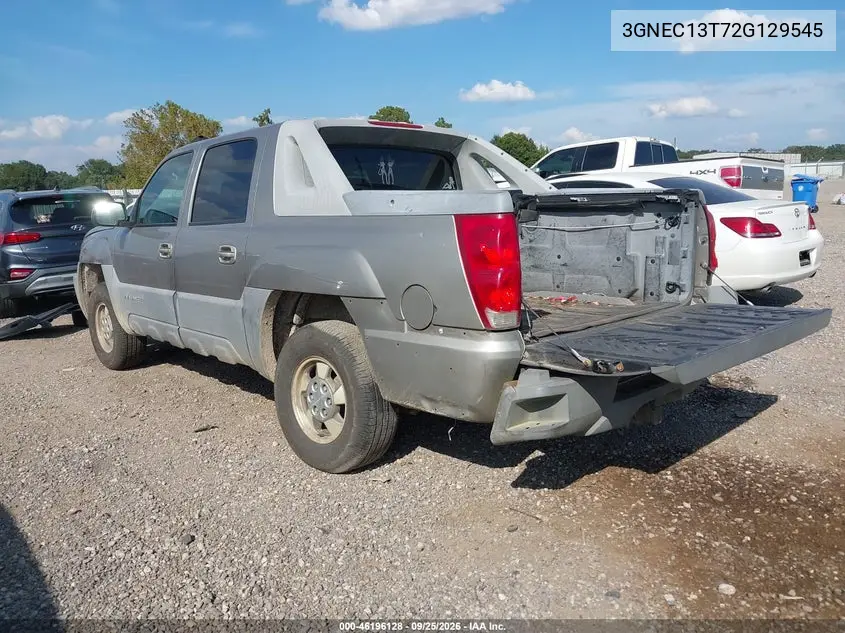 2002 CHEVROLET AVALANCHE VIN 3GNEC13T72G129545 — фото 3
