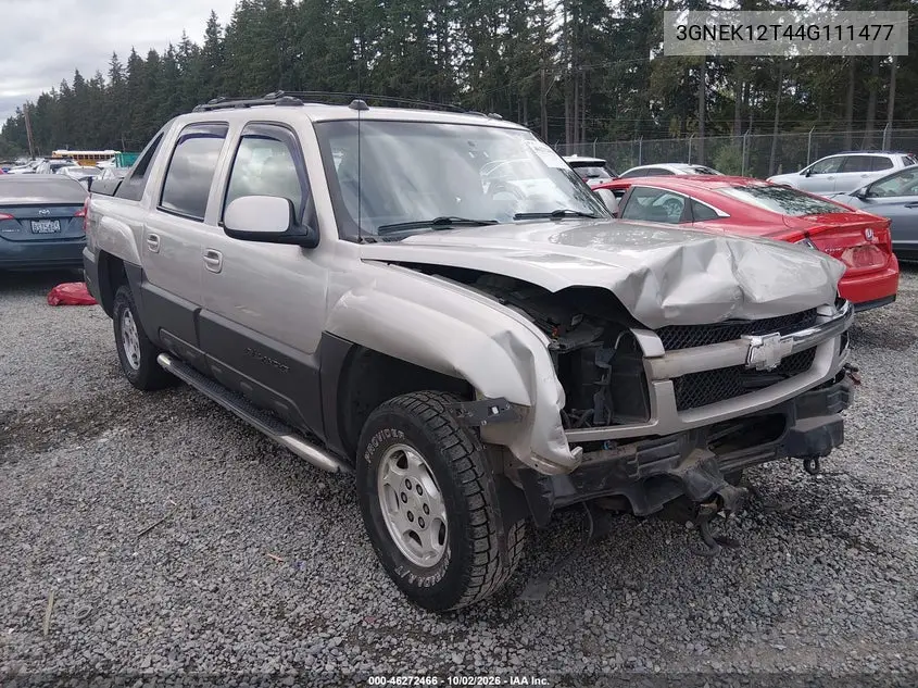 CHEVROLET AVALANCHE 2004, VIN 3GNEK12T44G111477