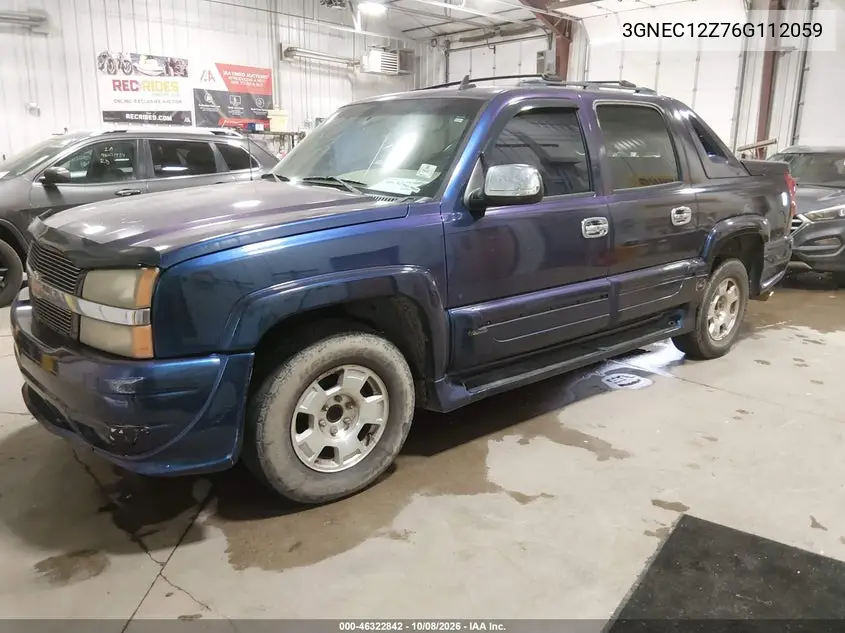 2006 CHEVROLET AVALANCHE VIN 3GNEC12Z76G112059 — фото 2