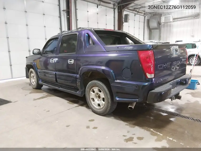 2006 CHEVROLET AVALANCHE VIN 3GNEC12Z76G112059 — фото 3