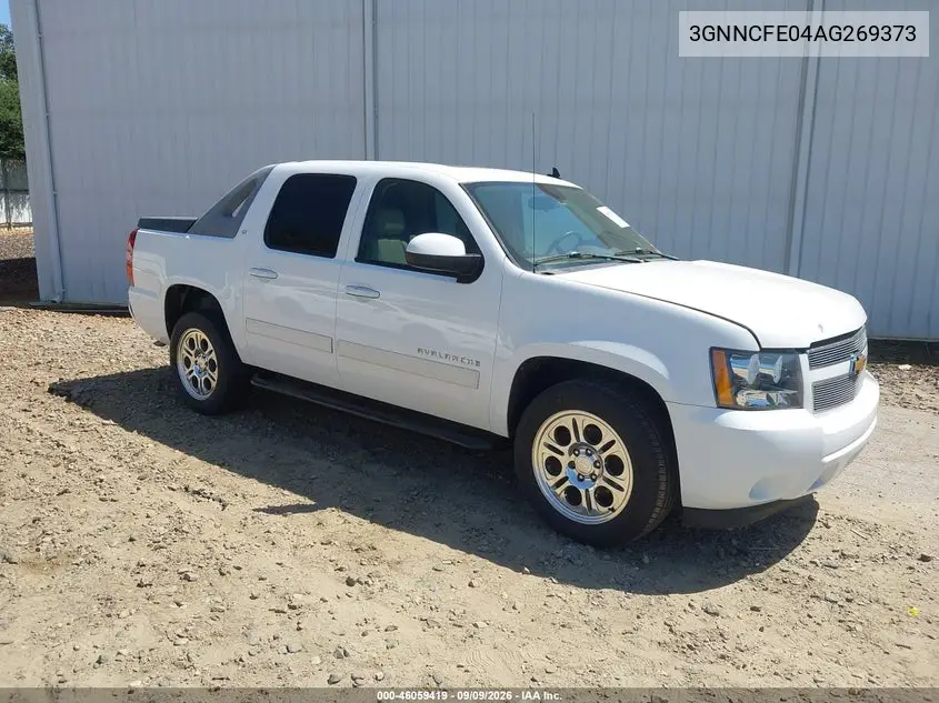 CHEVROLET AVALANCHE 2010, VIN 3GNNCFE04AG269373