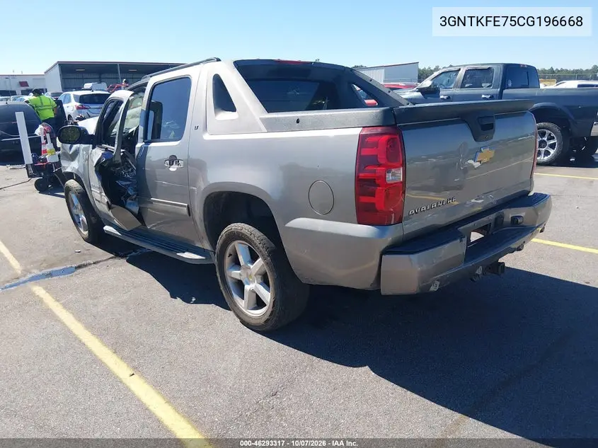 2012 CHEVROLET AVALANCHE VIN 3GNTKFE75CG196668 — фото 3