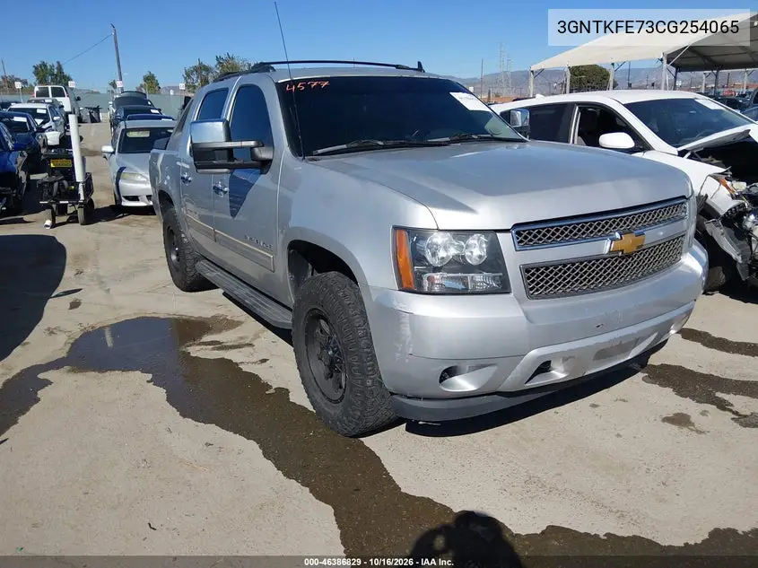 CHEVROLET AVALANCHE 2012, VIN 3GNTKFE73CG254065