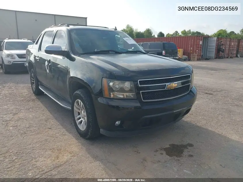 CHEVROLET AVALANCHE 2013, VIN 3GNMCEE08DG234569