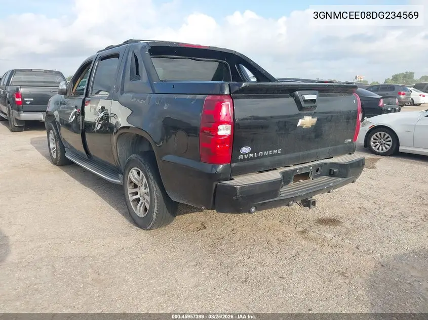 2013 CHEVROLET AVALANCHE VIN 3GNMCEE08DG234569 — фото 3