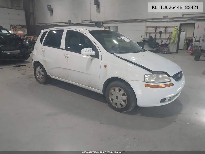 CHEVROLET AVEO 2004, VIN KL1TJ62644B183421