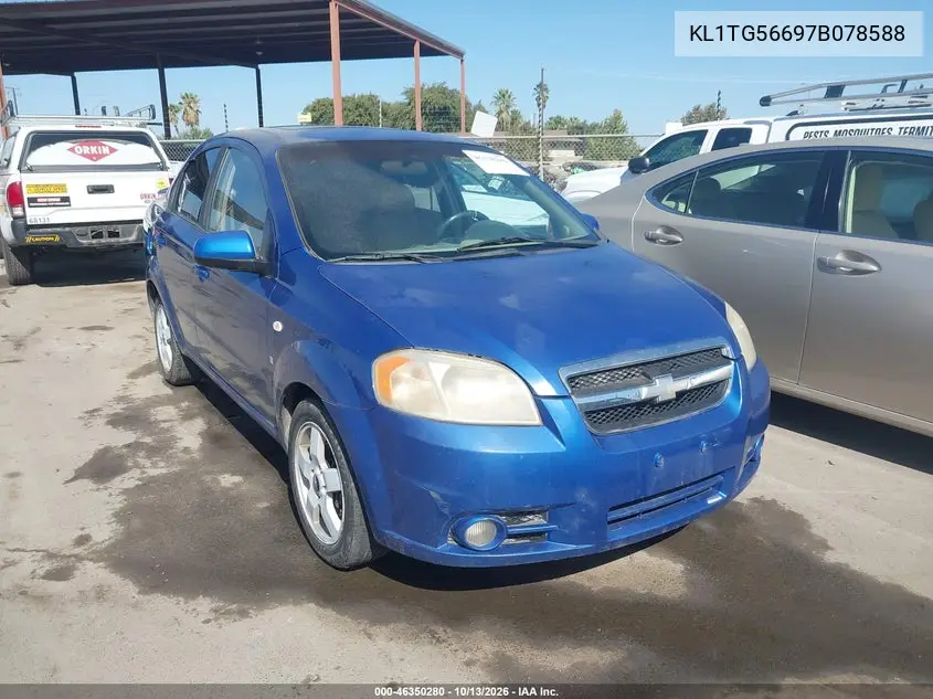 CHEVROLET AVEO 2007, VIN KL1TG56697B078588