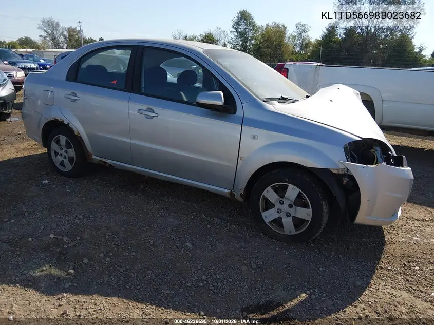CHEVROLET AVEO 2008, VIN KL1TD56698B023682