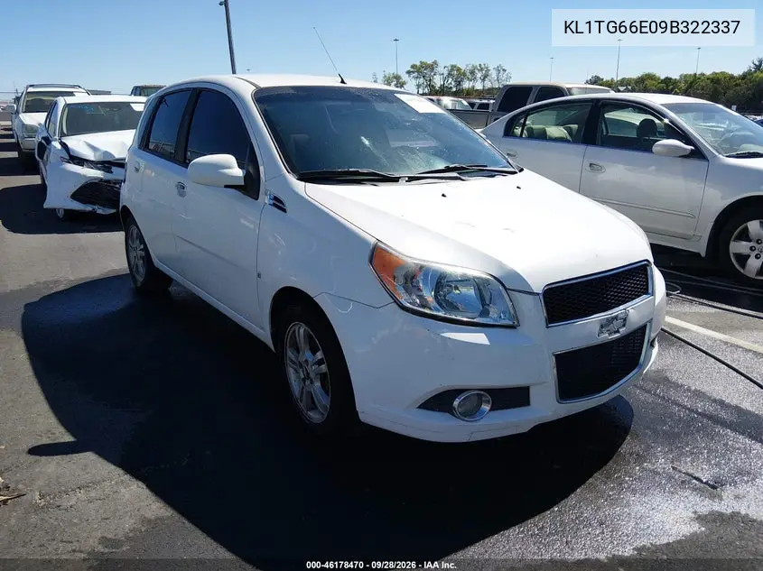 CHEVROLET AVEO 2009, VIN KL1TG66E09B322337