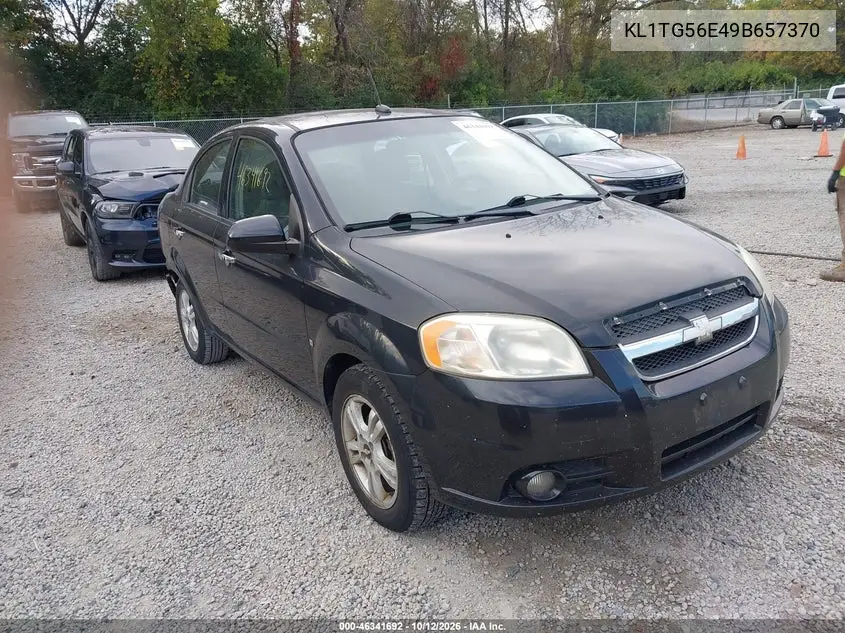 CHEVROLET AVEO 2009, VIN KL1TG56E49B657370
