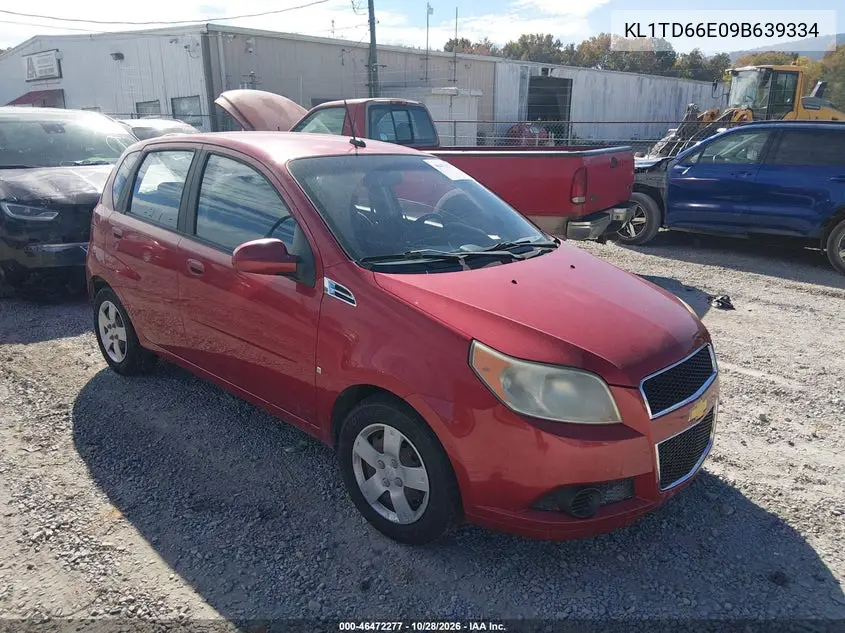 CHEVROLET AVEO 2009, VIN KL1TD66E09B639334