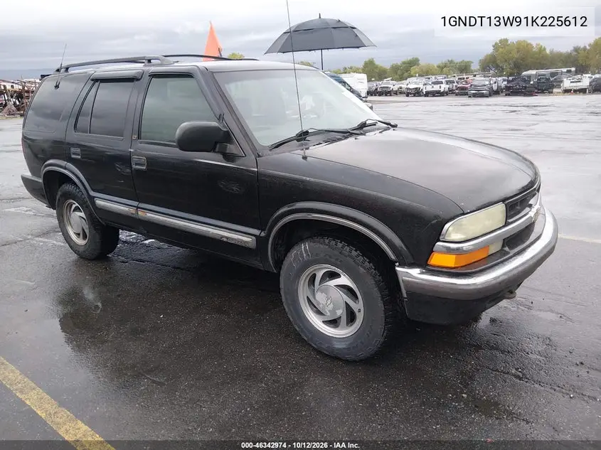 CHEVROLET BLAZER 2001, VIN 1GNDT13W91K225612