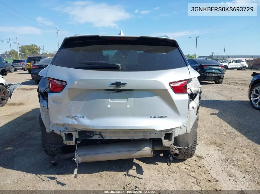 2019 CHEVROLET BLAZER VIN 3GNKBFRS0KS693729 — фото 16