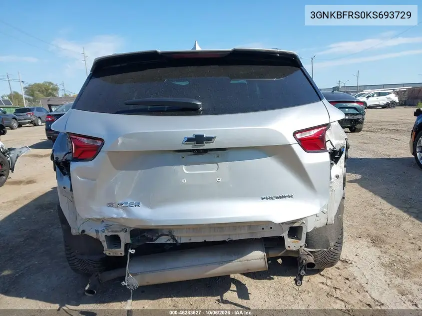 2019 CHEVROLET BLAZER VIN 3GNKBFRS0KS693729 — фото 6