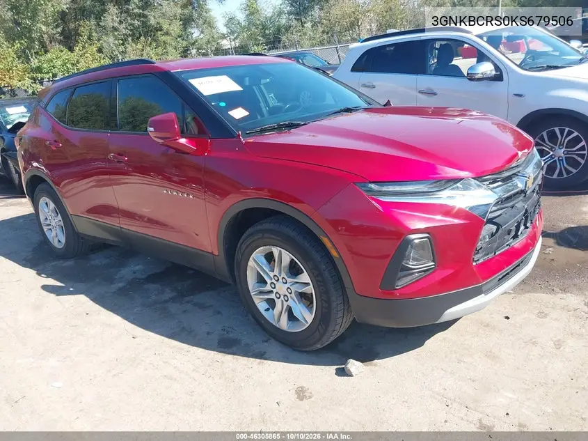 CHEVROLET BLAZER 2019, VIN 3GNKBCRS0KS679506