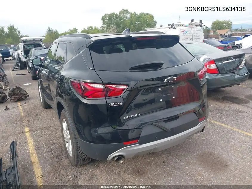 2020 CHEVROLET BLAZER VIN 3GNKBCRS1LS634138 — фото 3