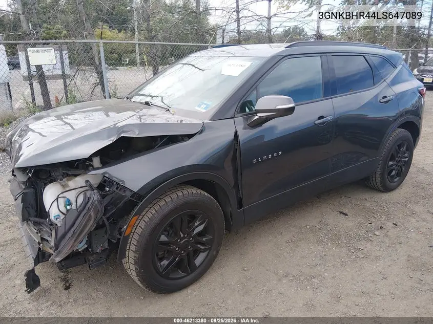 2020 CHEVROLET BLAZER VIN 3GNKBHR44LS647089 — фото 2