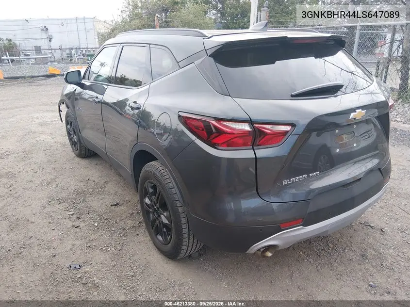 2020 CHEVROLET BLAZER VIN 3GNKBHR44LS647089 — фото 3